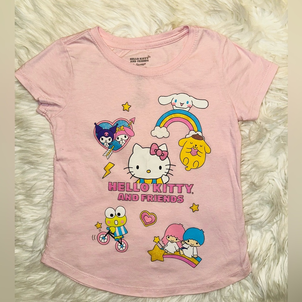 Hello Kitty Kuromi Twin StarsCinnamoroll Pompompurin Keroppi My Melody T-Shirt
